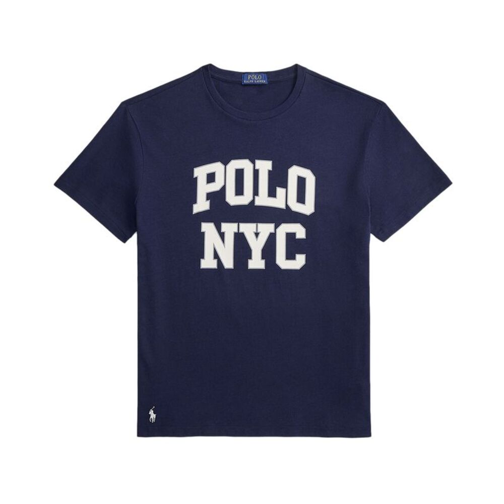 Polo Ralph Lauren Mens Classic Fit Jersey Graphic T-Shirt Medium Cruise Navy NWT